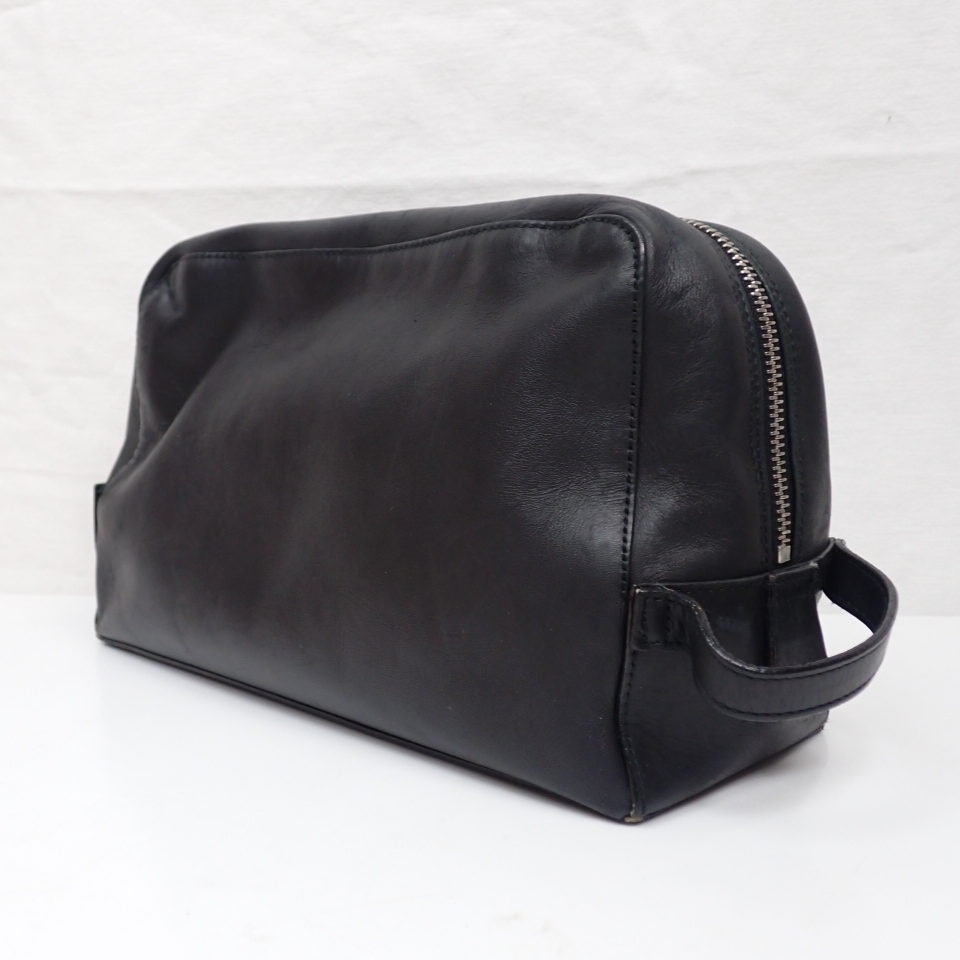 ☆GUCCI/グッチ セカンドバッグ 014 1133 3754/ブラック/レザー/ポーチ