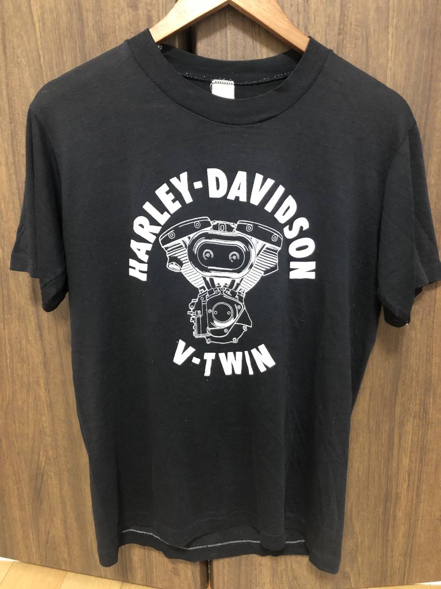 ビンテージ ハーレー ダビッドソン V-TWIN tシャツ 70s 80s 検 