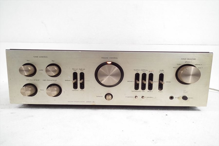 LUXMAN ラックスマン L-80 プリメインアンプ L-80V Yahoo!オークション