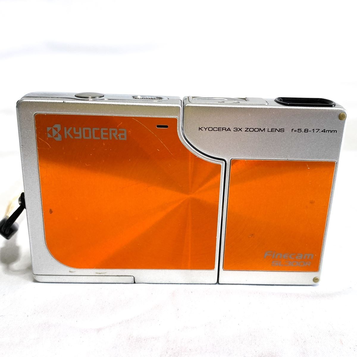 【京セラ】美品　Finecam FINECAM SL300R オレンジ 希少 完動品】KYOCERA Finecam SL300R オレンジ 京セラ 38-115mm F2.8