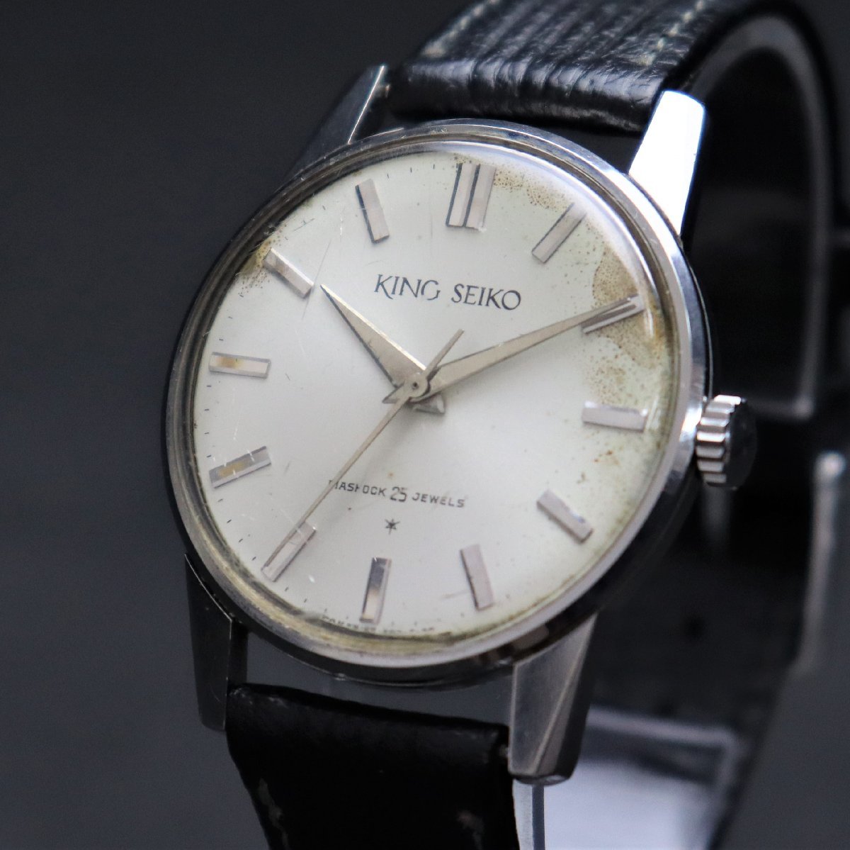 希少SSケース KING SEIKO 1st キングセイコー ファースト 手巻き 盾 