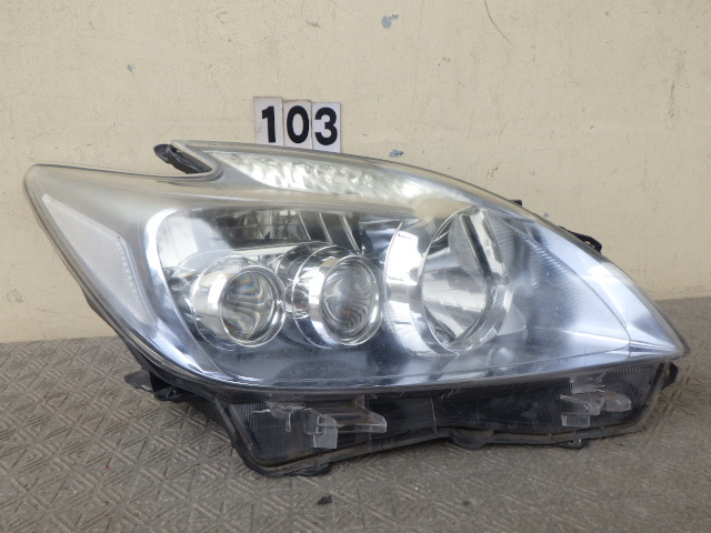 プリウス ZVW30 後期 ヘッドライト HID トヨタ ヘッド KOITO 右 0 前期