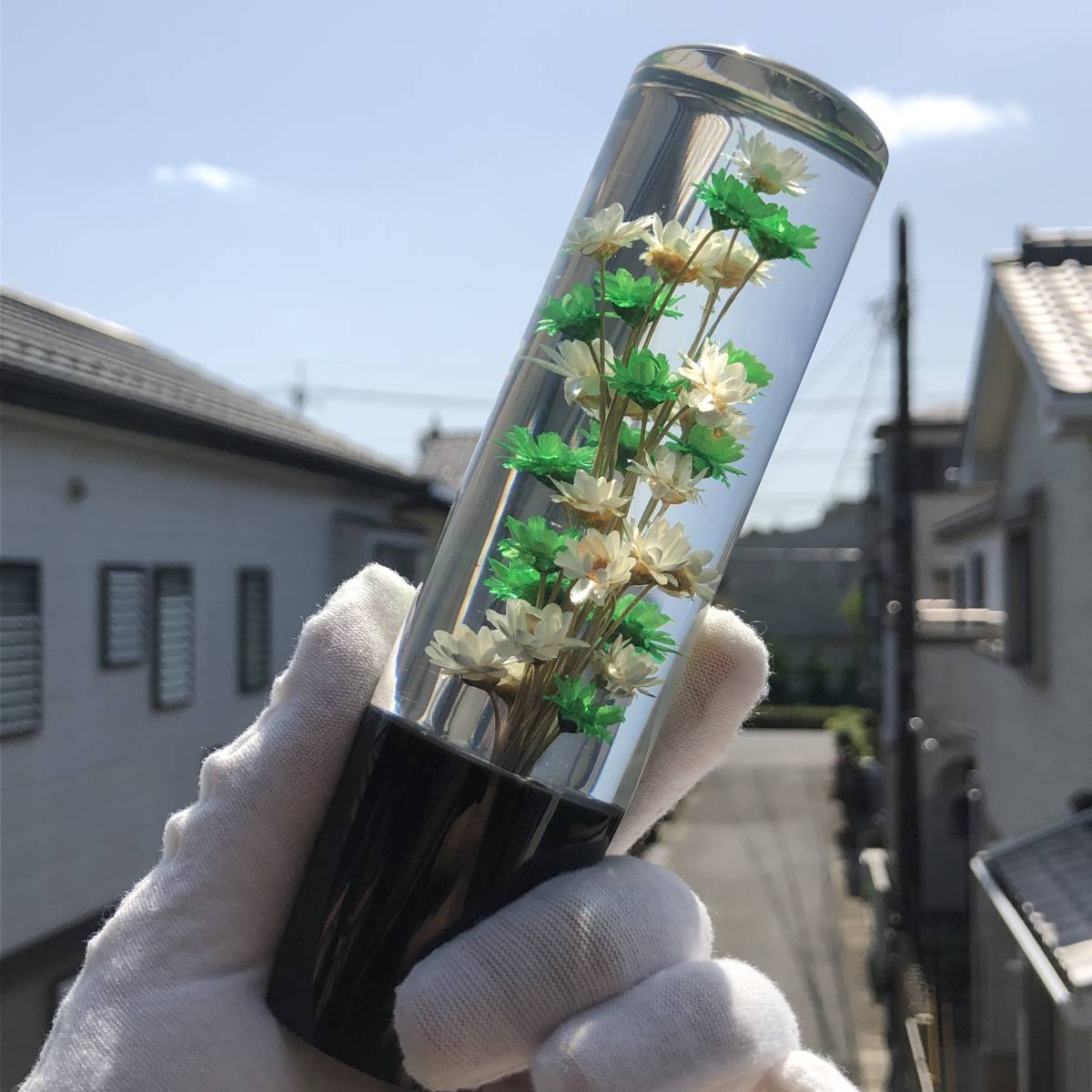 1円 シフトノブ 水中花 当時物 デコトラ 街道レーサー ハコスカ 旧車 