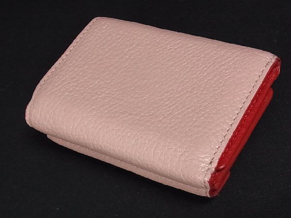 ミニ財布ピンク ハート 財布 ミュウ ミュウ 1円 miumiu ミュウミュウ