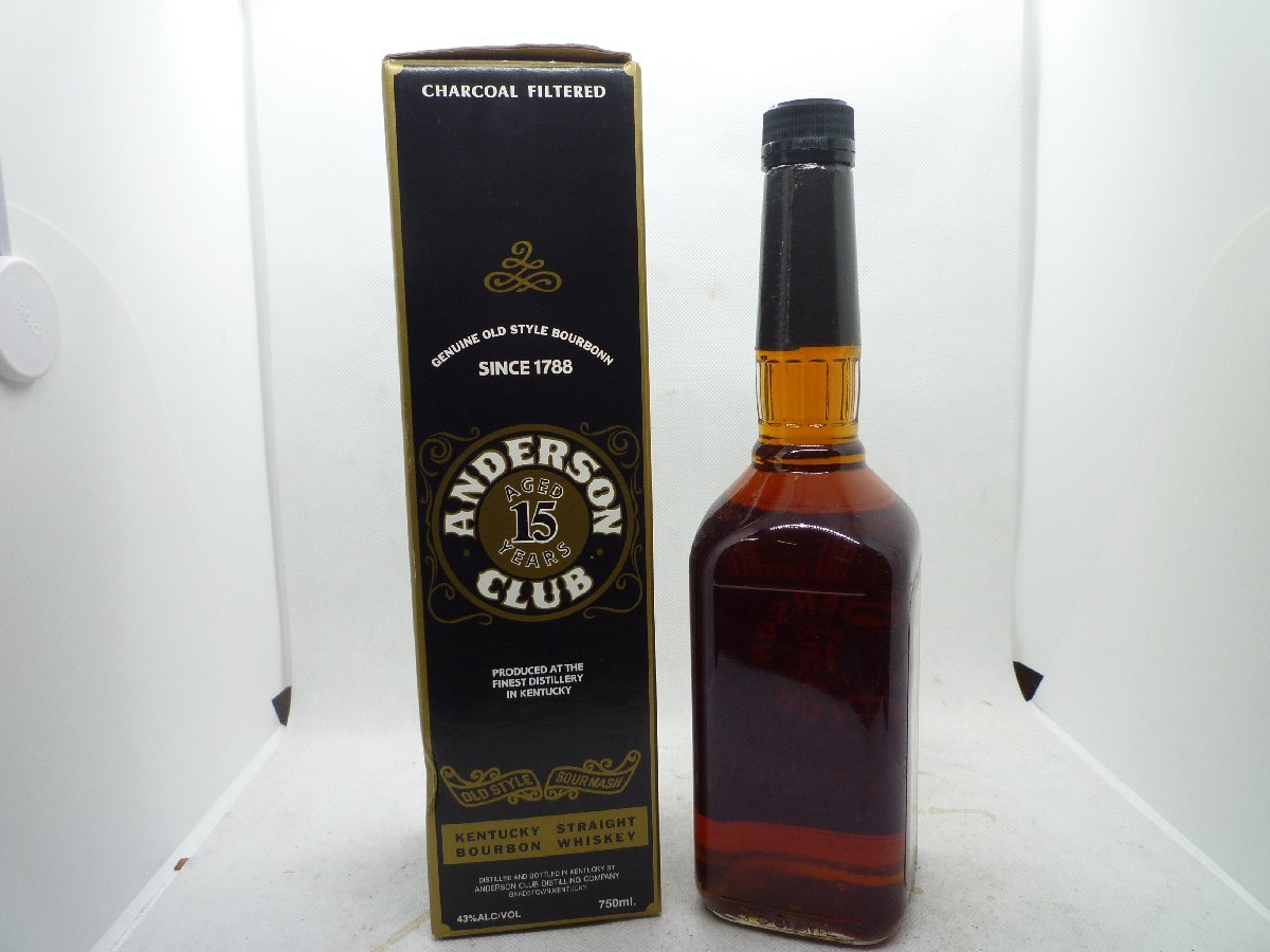 未開栓 古酒】【1000円スタート】ANDERSON CLUB 15年 アンダーソン 