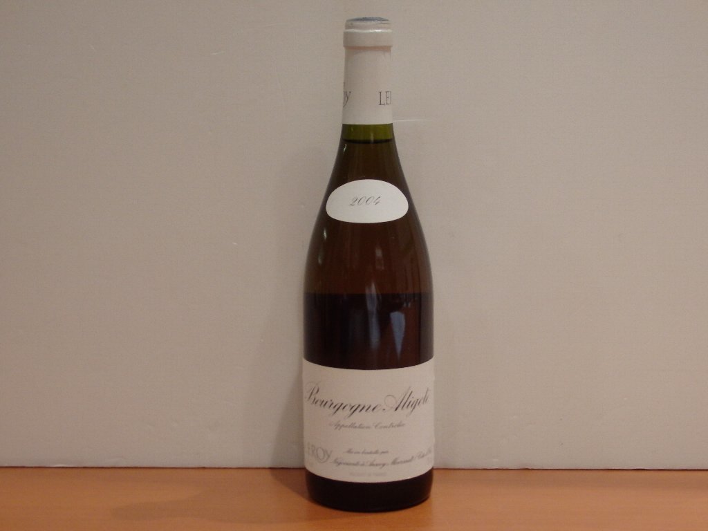 ドメーヌルロワ　ブルゴーニュ アリゴテ 2004 LEROY Bourgogne Aligote ルロワ ブルゴーニュ アリゴテ 2004 750ml