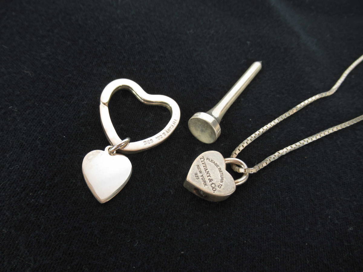 Tiffany&co ティファニーハートキーペンダント 鍵 ネックレス 