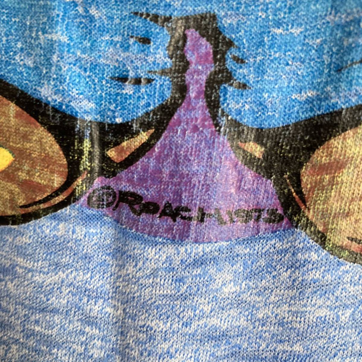70s ヴィンテージ リンガーTシャツ ROACH 1975 ボロTシャツ(イラスト 