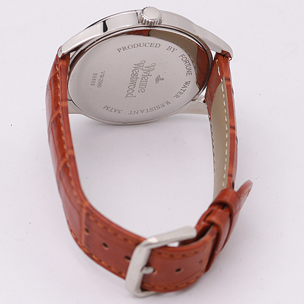 1円 稼働 良品 ヴィヴィアンウエストウッド VW-2060 ブルー文字盤 QZ  