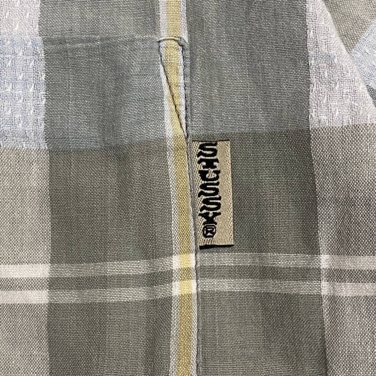 90's ビンテージ OLD STUSSY オープンカラー 半袖 チェック シャツ USA