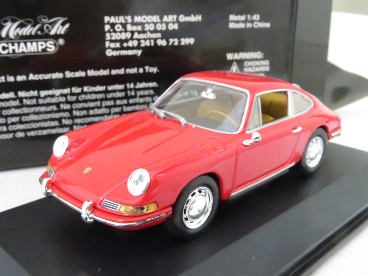 MINICHAMPS 1964 PORSCHE 911 red ポルシェ 箱付 1998年発売 1/43
