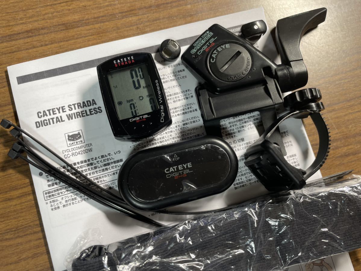 HOT，新作登場 Cateye サイコン Strada Digital Wireless CC-RD420DW ケイデンス/心拍(サイクルコンピューター)｜売買されたオークション情報、yahooの商品情報をアーカイブ公開 - オークファン サイクルコンピューター