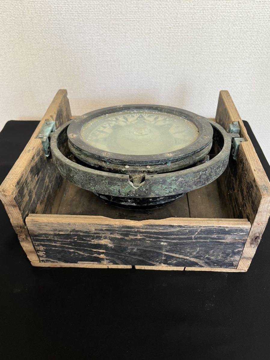 レア】アンティーク 船舶用 子丑寅 羅針盤 管理A1146 コンパス 方位 