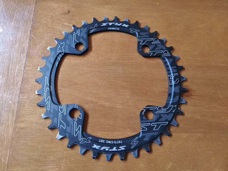 d 104 38t ナローワイド アルミ製チェーンリング Styx 7075 Cnc Fmfxtr バッシュガード チェーンリング 売買されたオークション情報 Yahooの商品情報をアーカイブ公開 オークファン Aucfan Com