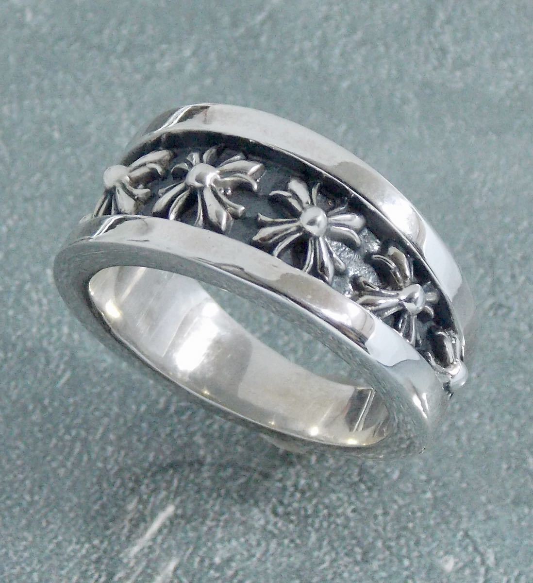 クロムハーツCHROME HEARTS☆ナローVバンドリング/新品加工/18号/イン
