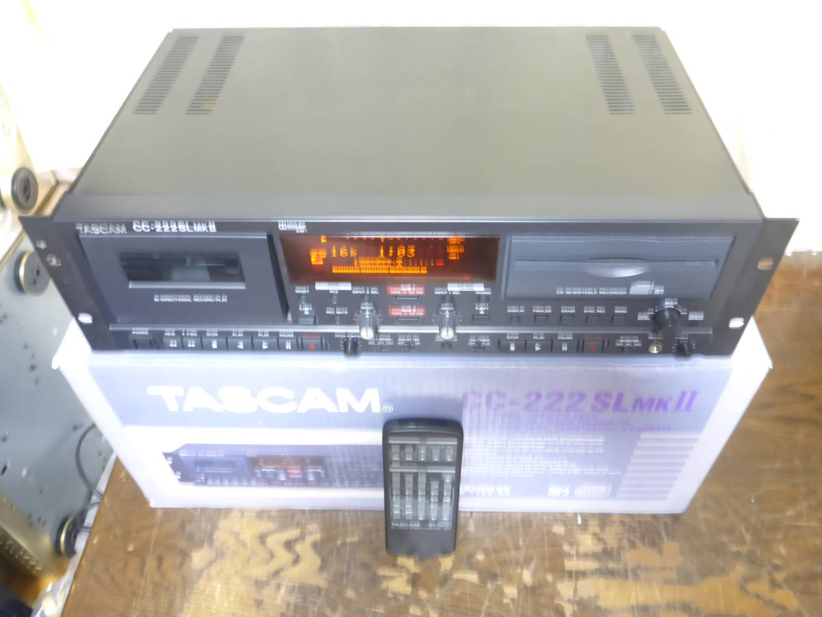 TASCAM　　CC-222SLmkⅡ 業務用CDカセットレコーダー　タスカム 2 TASCAM 業務用CDカセットレコーダー | Cassette - CC-222mkⅣ