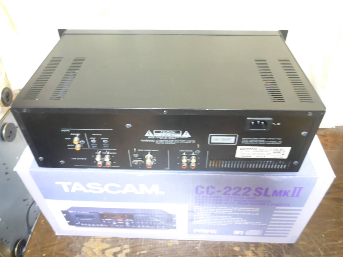 TASCAM　　CC-222SLmkⅡ 業務用CDカセットレコーダー　タスカム 2 TASCAM 業務用CDカセットレコーダー | Cassette - CC-222mkⅣ