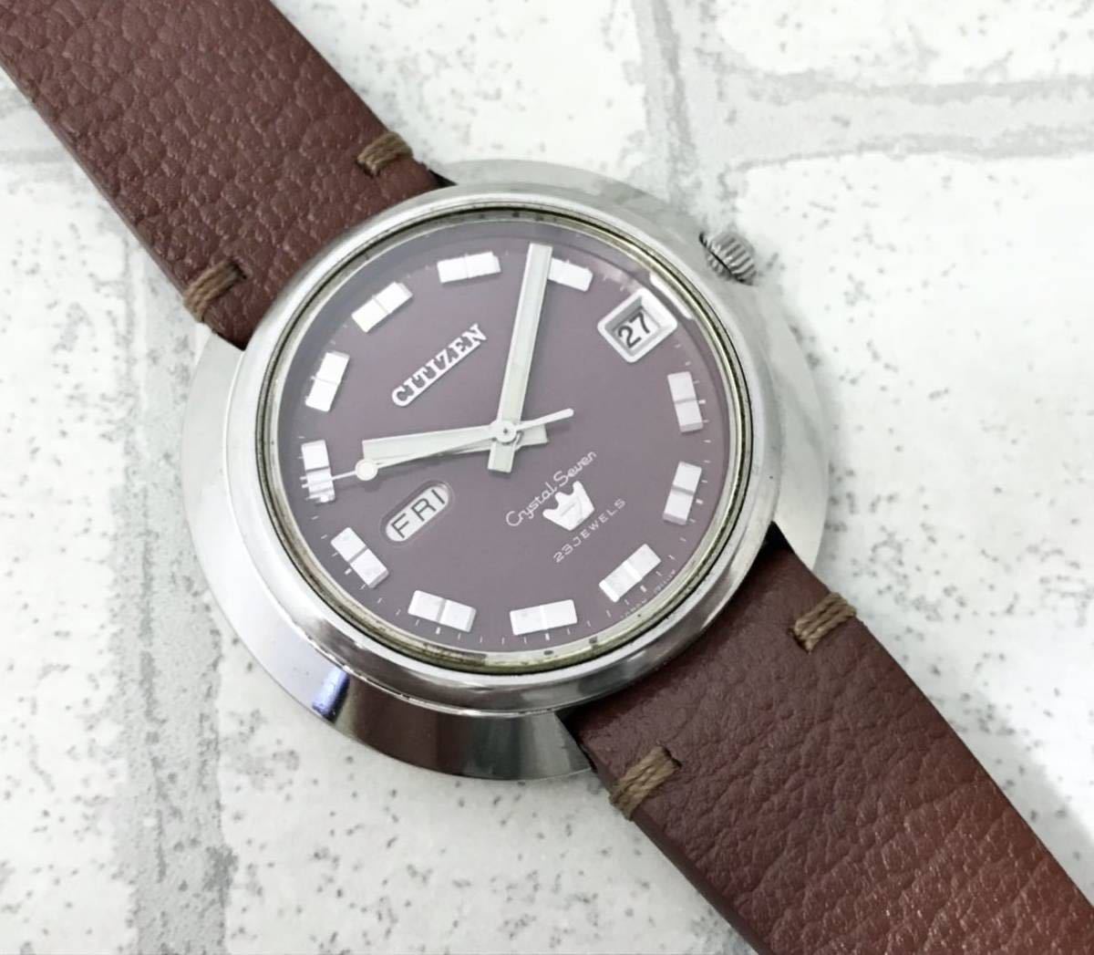シチズン Citizen Crystal Seven 自動巻き ACSS 2815-Y 23 jewels 