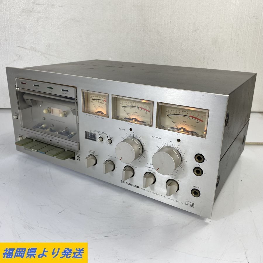 Pioneer CT-700 カセットデッキ パイオニア XJO102089 PIONEER CT-700 パイオニア カセットデッキ 電源OK ※テープ再生NG 動作