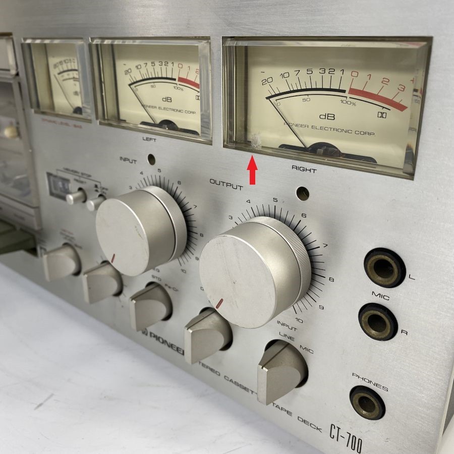 PIONEER CT-700 パイオニア カセットデッキ 電源OK ※テープ再生NG 動作