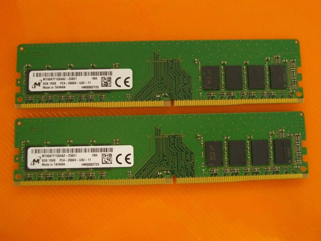 Micron DDR4-2666V (PC4-21300U) 8GB x 2本 Micron Memory Bundle with