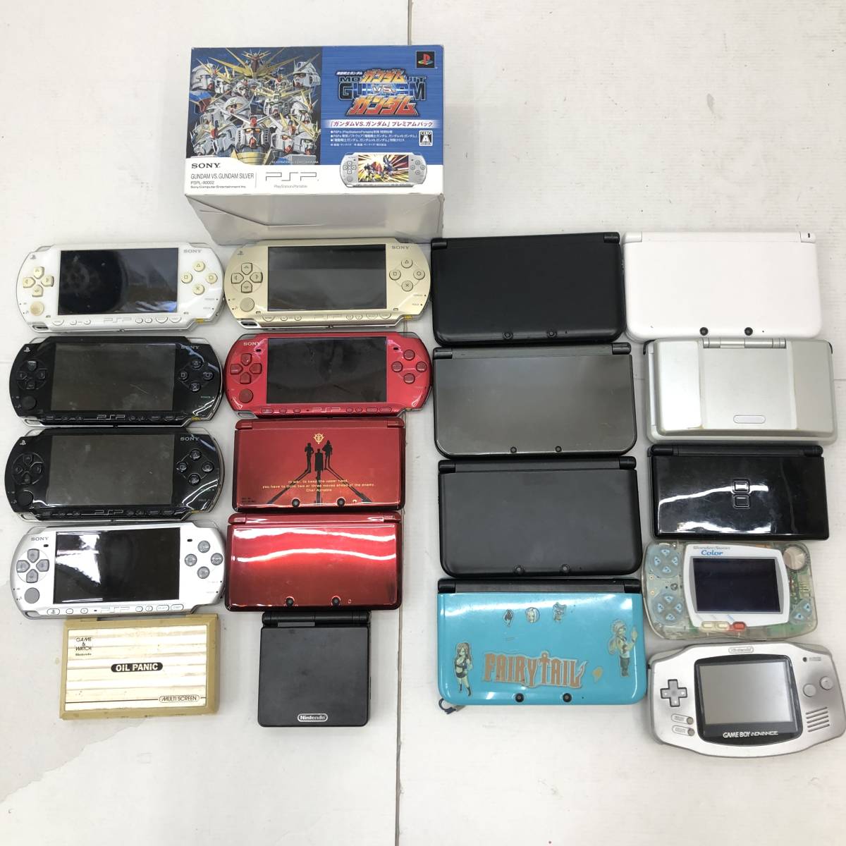 ジャンクケータイハード】 ゲーム機器本体 PSP/DS/3DS/3DSLL/GBA/WSC 