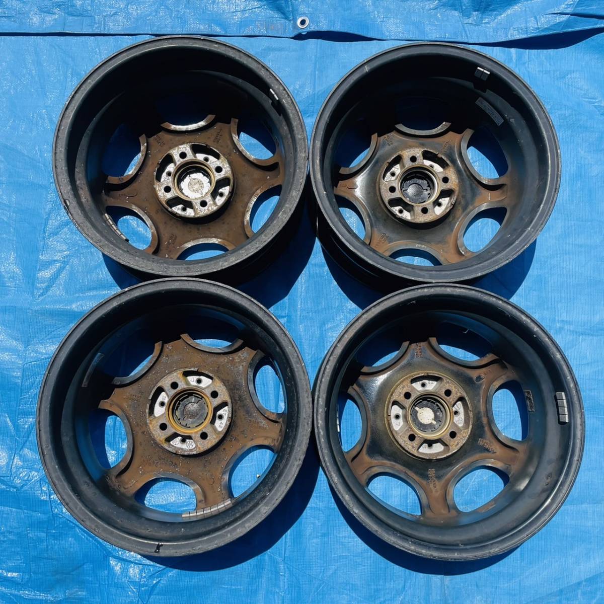 TECNO MOTOR WORK TMW 15インチ メッキ ホイール 5.5J オフセット+42 