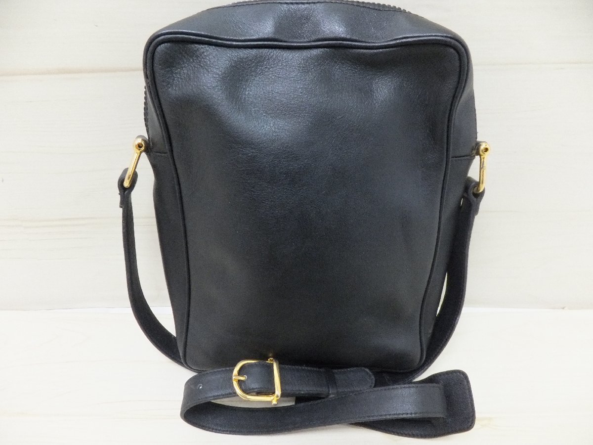 OLD CELINE セリーヌ レザー ショルダーバッグ ブラック