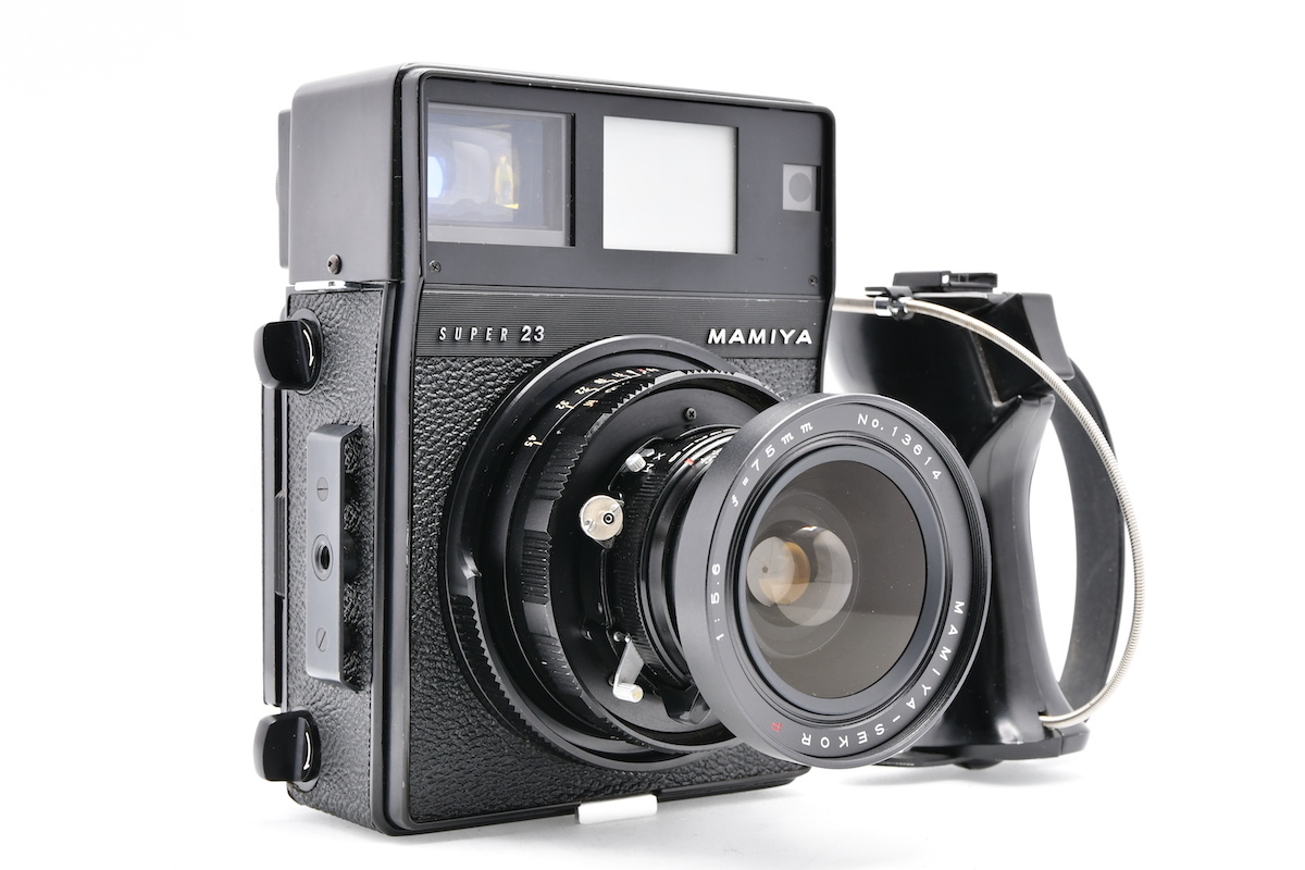 Mamiya PRESS SUPER23 ブラック + MAMIYA-SEKOR P 75mm F5.6 + 127mm