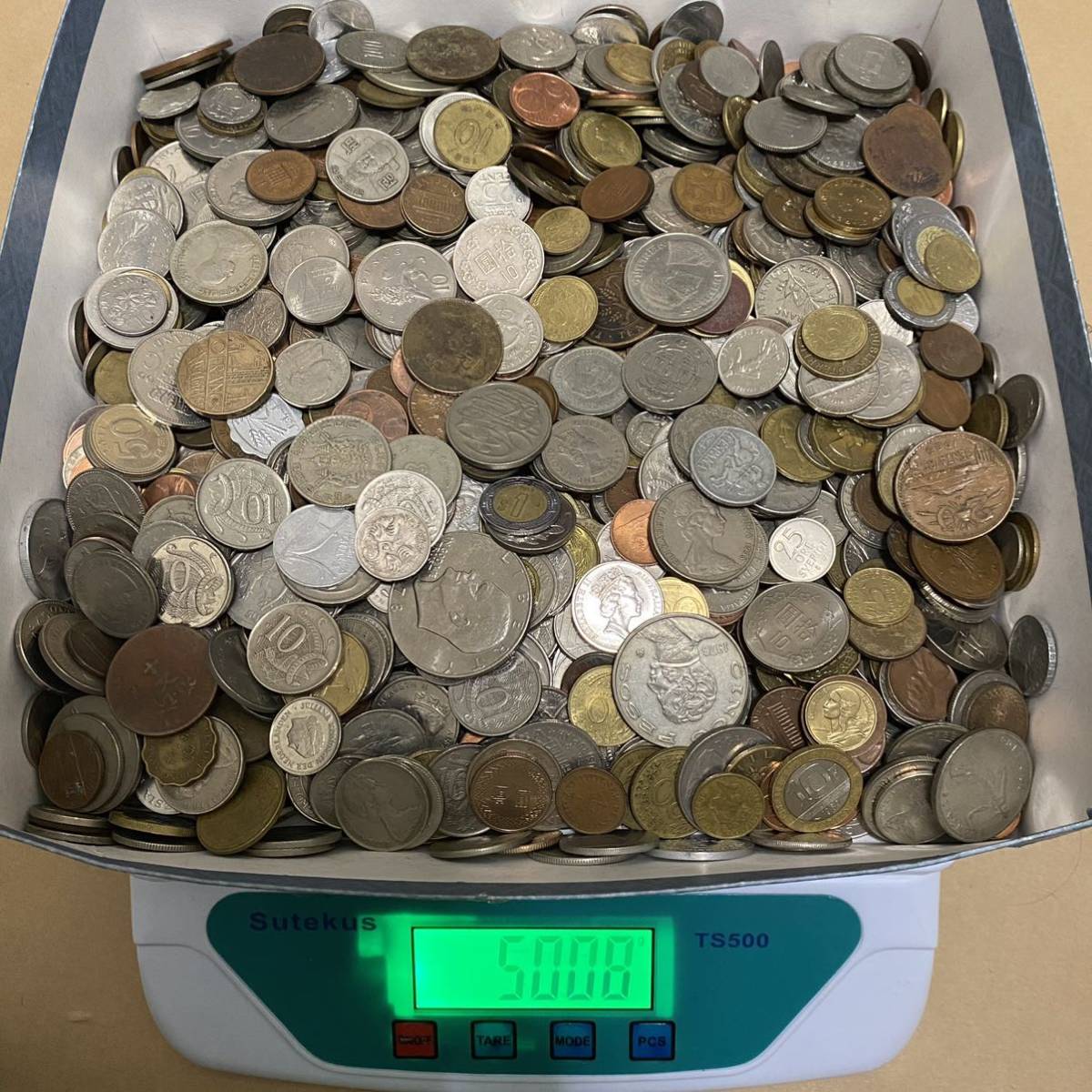 古銭 ⁄ まとめ売り 5.0kg 海外銭 外国コイン 世界のお金 大量お 3.5