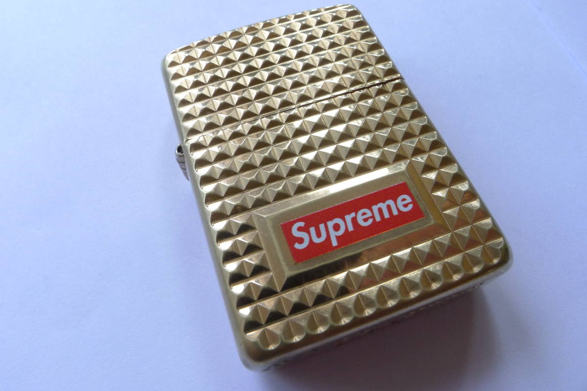 Supreme 17AW Diamond Cut Zippo zippo シュプリーム ゴールド 