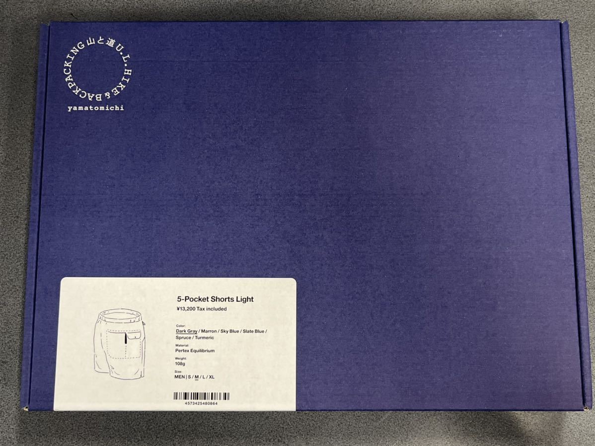 受注生産品 サイズ M 山と道 5-Pocket shorts light Dark Gray ショートパンツ ショーツ / パタゴニア バギーズ Patagonia ノースフェイス