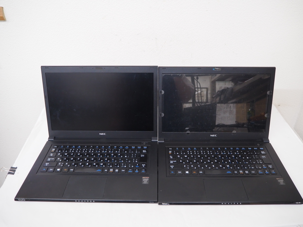 【ハード王】2台セット NEC VersaPro PC-VK16TGSDH/Corei5-4200U/4GB/ストレージ無/バイオスOK/18030-D22
