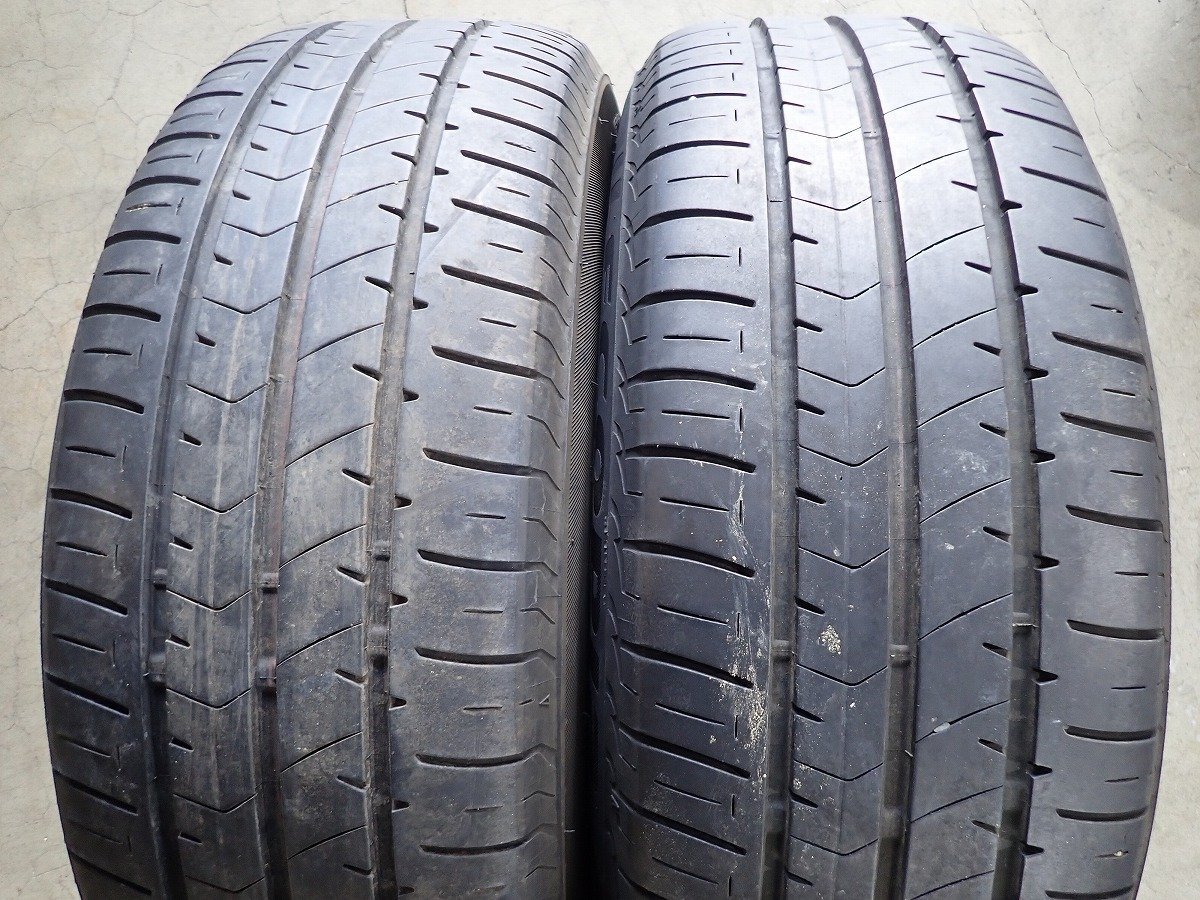 ■NP2733【送料無料215/60R16】オデッセイ エスティマ ヴェゼル ブリヂストン 中古夏タイヤセット ★16×6.5J 114.3/5H ET53★1円スタート