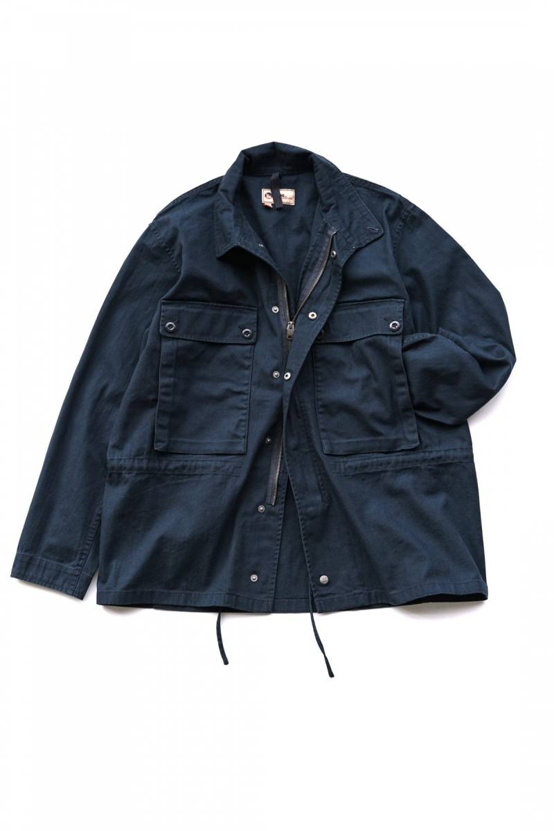 Nigel Cabourn JK-54 LYBRO ZIP MILITARY JACKET HERRINGBONE DARK