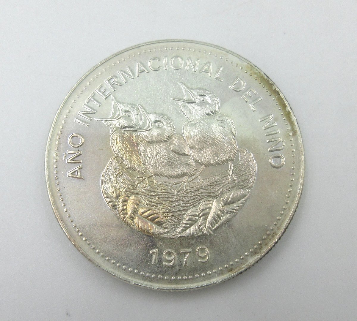 ponpon332です、コスタリカ 20コロン 銀貨 1970年 ponpon332です
