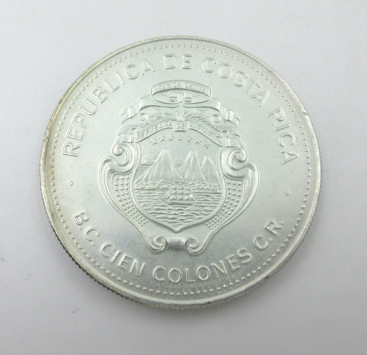 ponpon332です、コスタリカ 20コロン 銀貨 1970年 ponpon332です
