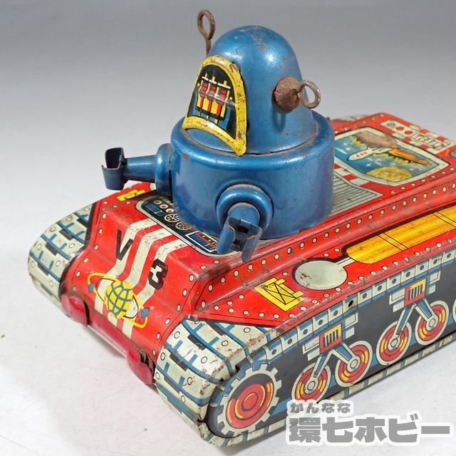 2KQ69◇当時物 古い KO/吉屋 ブリキ ロビー ザ ロボット V3 宇宙探査機
