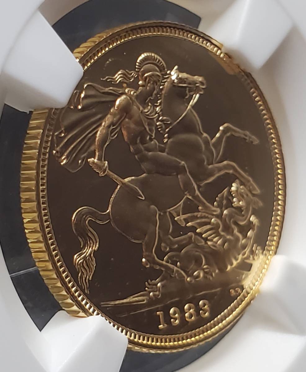 イギリス 金貨 1ソブリン 0 1983年 ソブリン金貨 NGC Yahoo!オークション ヤングエリザベス PF69 - NGC鑑定 UC1983年 エリザベス エリザベス2世 ソブリン