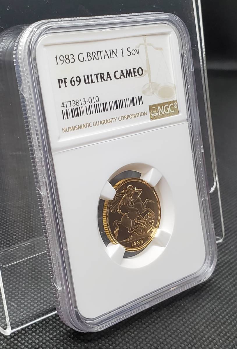イギリス 金貨 1ソブリン 0 1983年 ソブリン金貨 NGC Yahoo!オークション ヤングエリザベス PF69 - NGC鑑定 UC1983年 エリザベス エリザベス2世 ソブリン