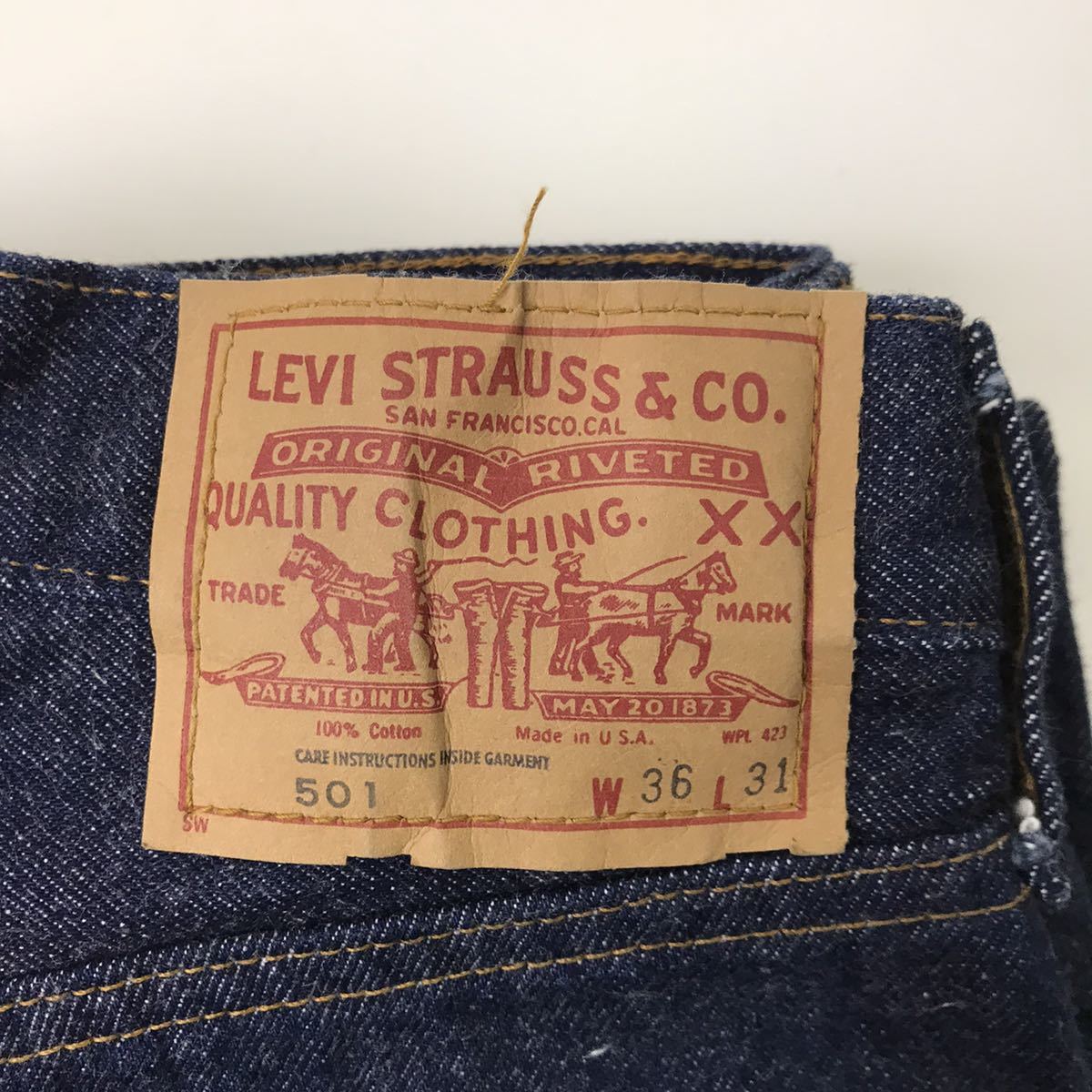80s ビンテージ Levis リーバイス 501 赤耳 デニムパンツ ジーンズ 36 