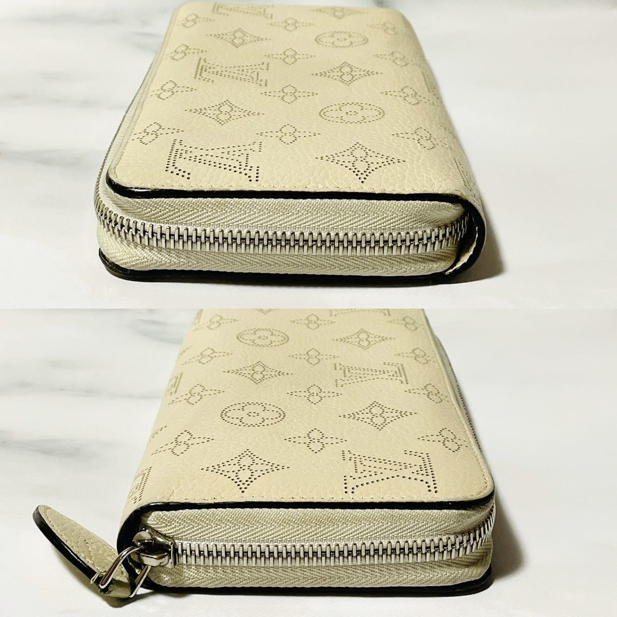 最高級 ルイ ヴィトン LOUIS VUITTON マヒナ ジッピー ウォレット