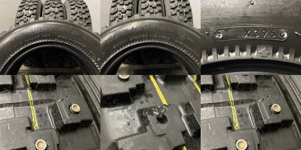 DUNLOP SP SPORT 51-R 165/80R13 13インチ スパイクタイヤ 4本 バリ溝