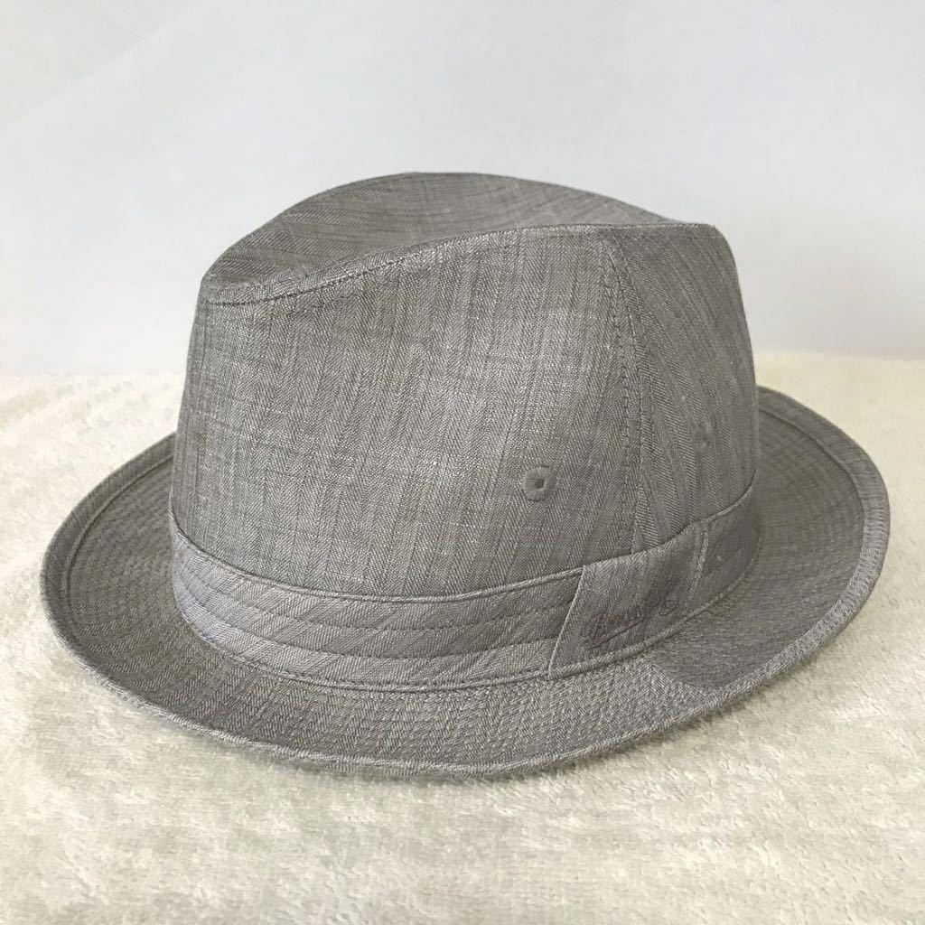 Borsalino ヴィンテージハット サイズ58前後 Borsalino ボルサリーノ☆中折れハット/サイズ58㎝ Borsalino