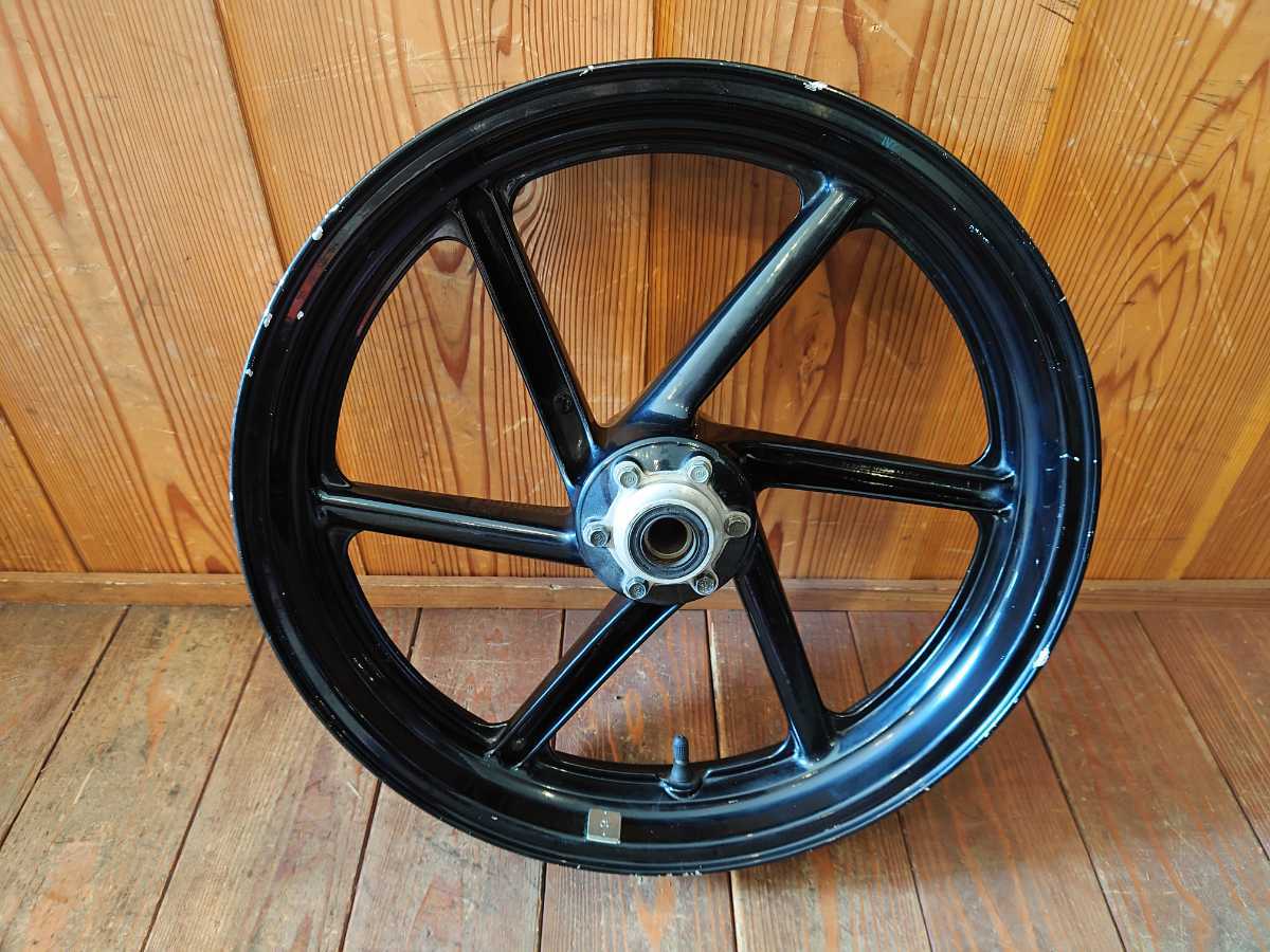 フロントホイール 17×MT3.00 ブラック 黒 純正 部品 ノーマル フロント 