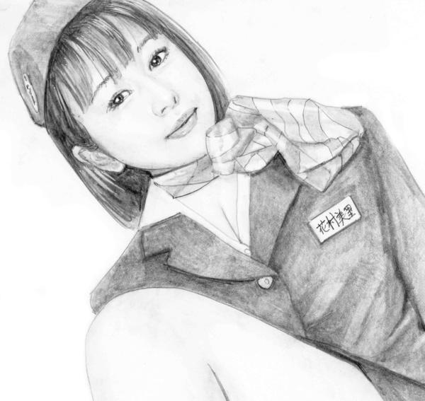 版画100円！石川吾郎 東スポ挿絵画 CAの女36(鉛筆画、木炭画)｜売買