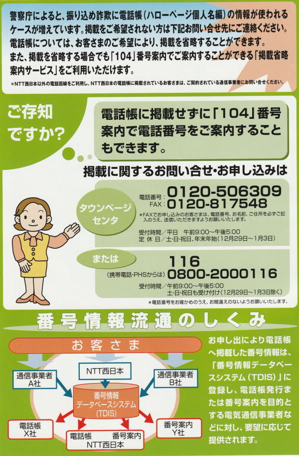 Ntt 電話帳 ハローページ個人 電話帳 15 8 ハローページ 個人名 企業名