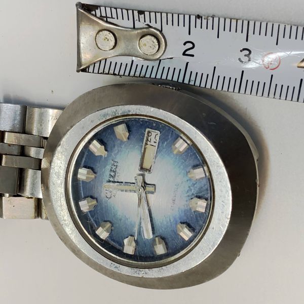 CITIZEN 腕時計 シルバー 6501 ブルー ステンレス 4-651472 TA 