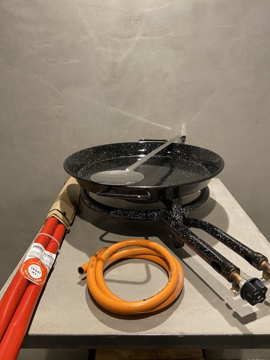 100%新品，お得 Garcima ホーローパエリア鍋41cm バーナーセット(両手鍋)｜売買されたオークション情報、yahooの商品情報をアーカイブ公開 - オークファン 両手鍋
