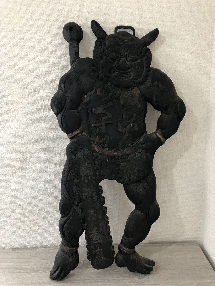 はらいたのくすり 看板 □江戸～明治 はらいたのくすり☆木製鬼看板